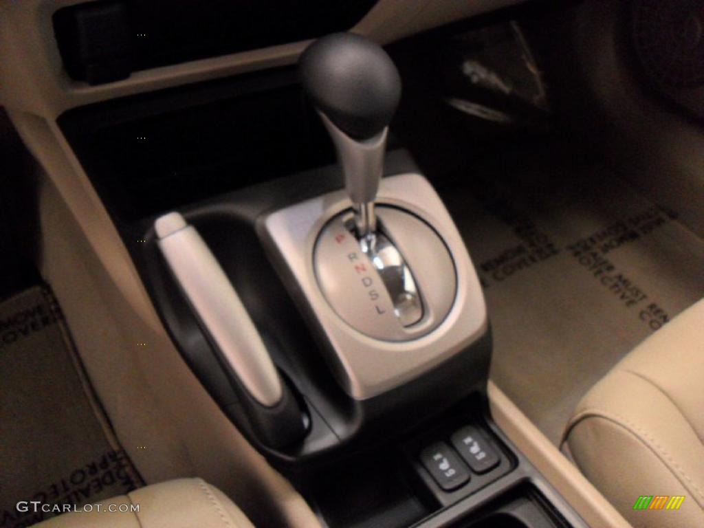 2010 Civic Hybrid Sedan - Crystal Black Pearl / Beige photo #16