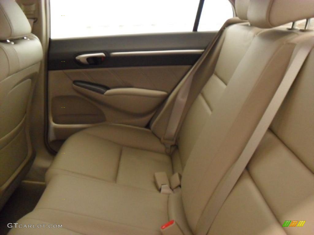 2010 Civic Hybrid Sedan - Crystal Black Pearl / Beige photo #17