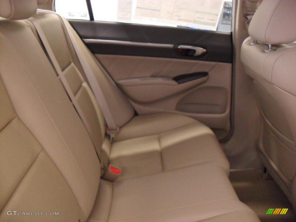 2010 Civic Hybrid Sedan - Crystal Black Pearl / Beige photo #21