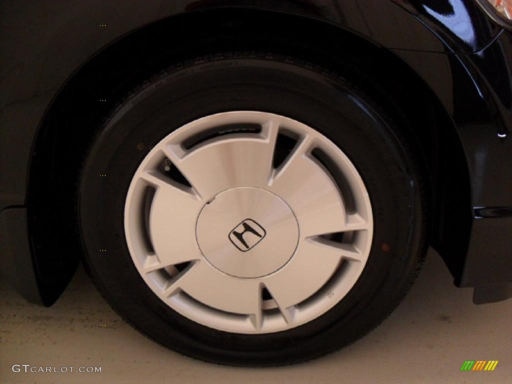 2010 Civic Hybrid Sedan - Crystal Black Pearl / Beige photo #27