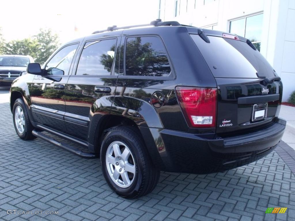 2008 Grand Cherokee Laredo - Black / Dark Slate Gray/Light Graystone photo #3