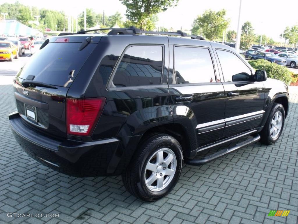 2008 Grand Cherokee Laredo - Black / Dark Slate Gray/Light Graystone photo #5