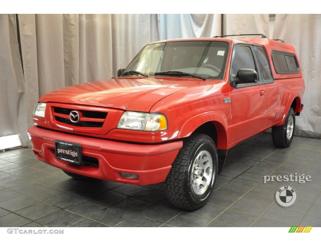 2002 B-Series Truck B3000 Dual Sport Cab Plus - Performance Red / Gray photo #1