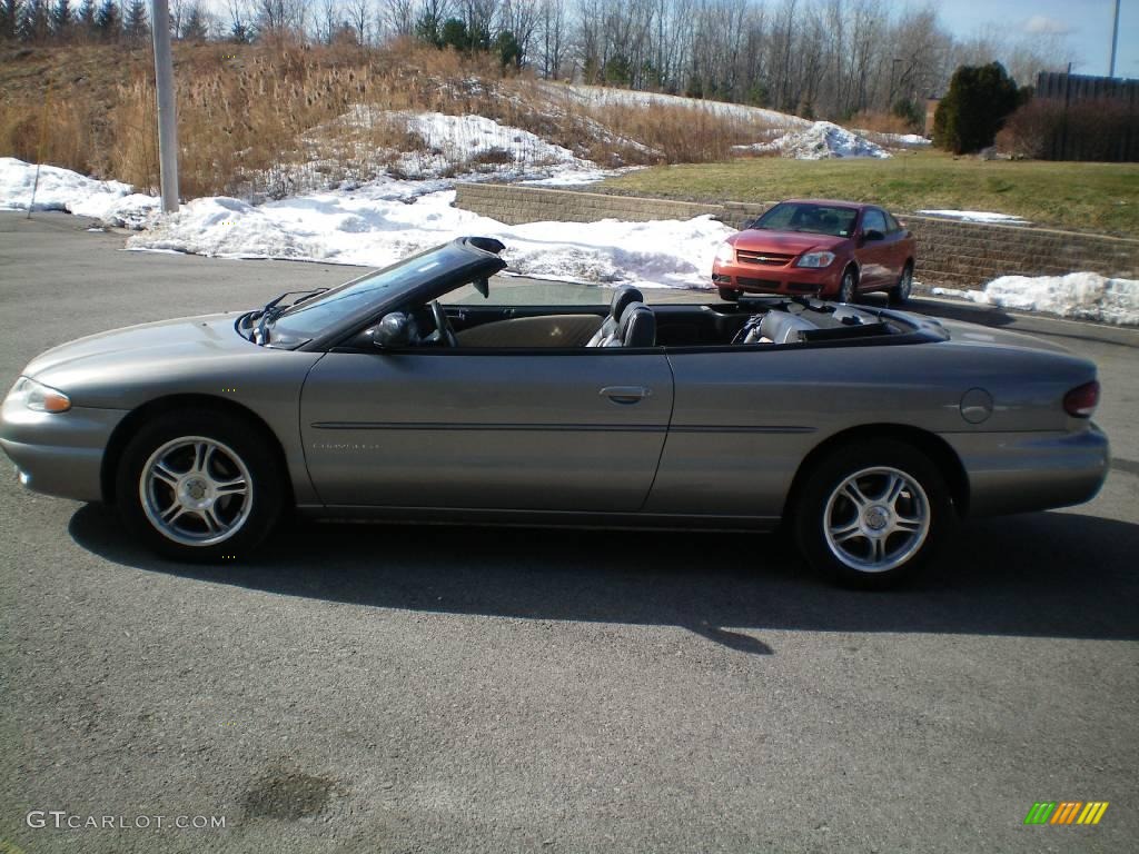 1998 Sebring JXi Convertible - Bright Platinum Metallic / Agate Black/Light Camel photo #1