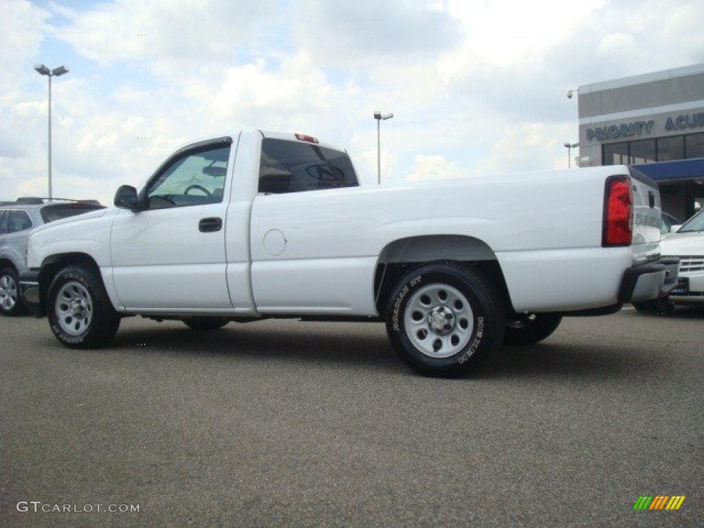 2006 Silverado 1500 Work Truck Regular Cab - Summit White / Dark Charcoal photo #3