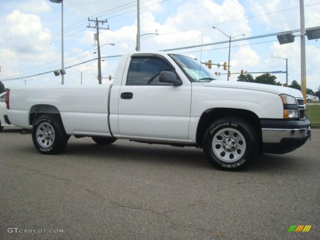 2006 Silverado 1500 Work Truck Regular Cab - Summit White / Dark Charcoal photo #6