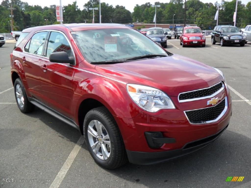 2010 Equinox LS - Cardinal Red Metallic / Jet Black/Light Titanium photo #5