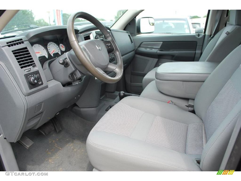 2007 Ram 3500 Lone Star Quad Cab 4x4 Dually - Brilliant Black Crystal Pearl / Medium Slate Gray photo #24