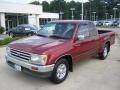 Sunfire Red Pearl Metallic 1996 Toyota T100 Truck SR5 Extended Cab