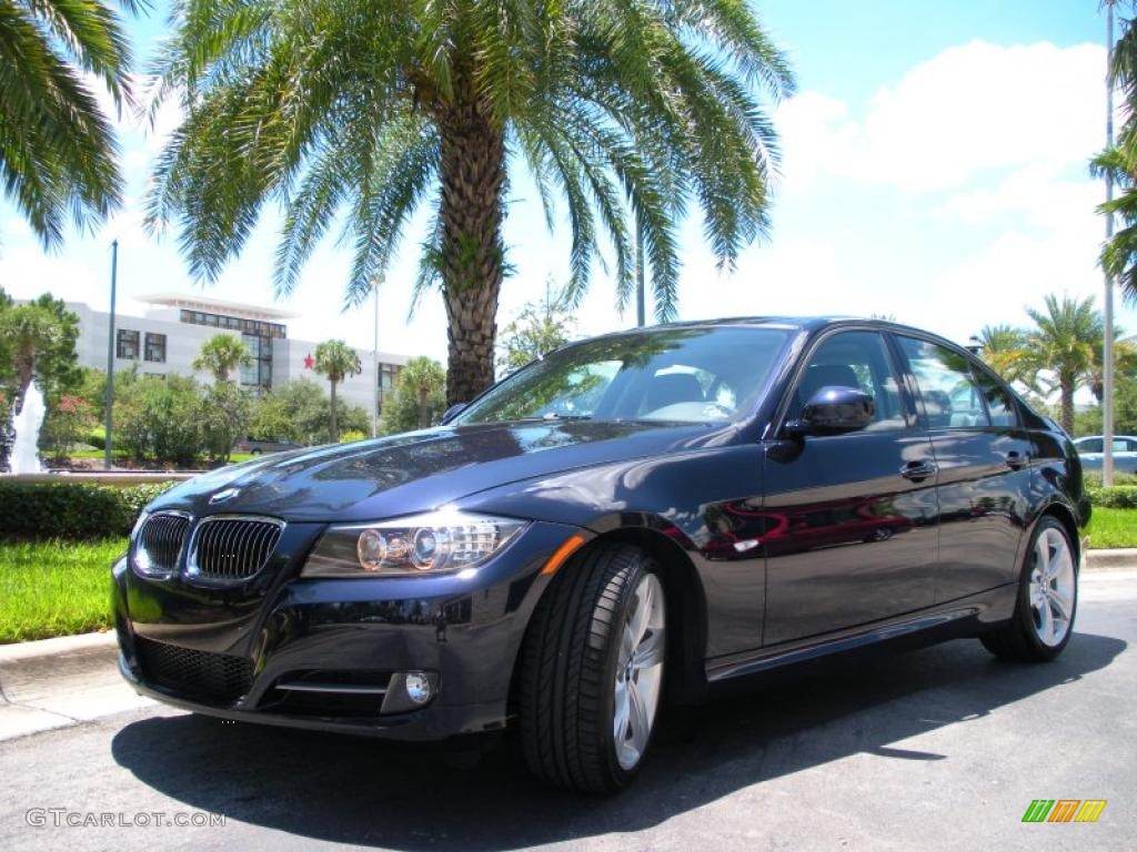 2009 3 Series 335i Sedan - Black Sapphire Metallic / Black photo #2