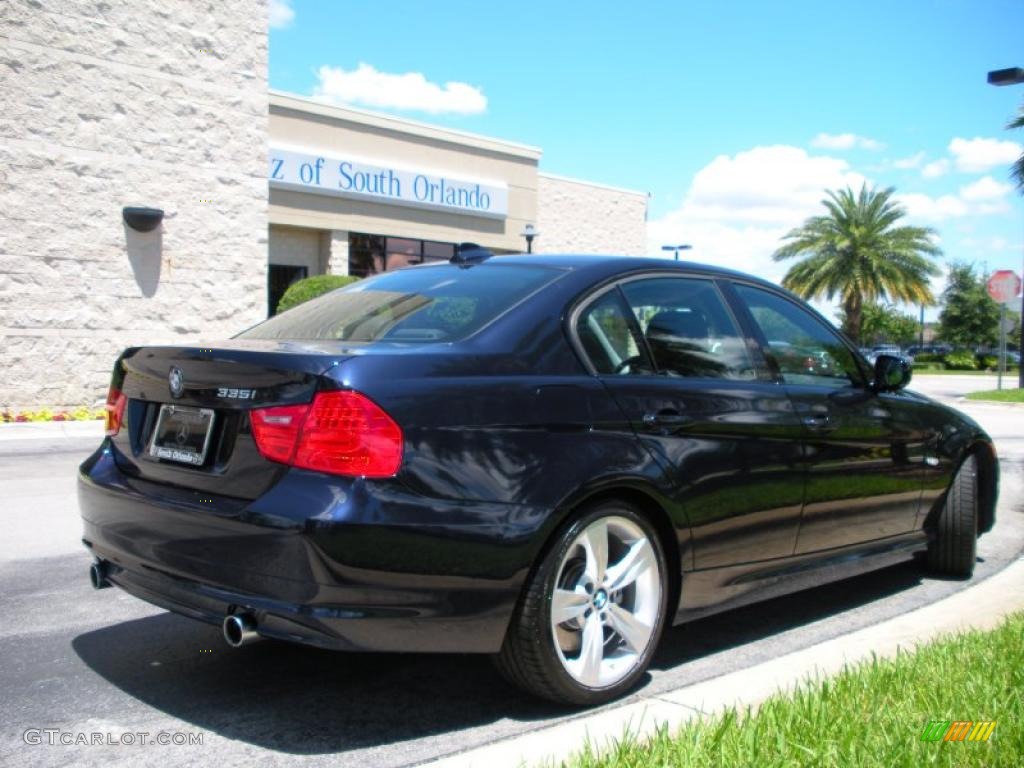 2009 3 Series 335i Sedan - Black Sapphire Metallic / Black photo #6