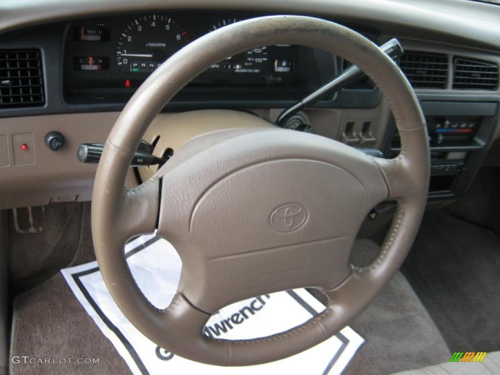 1996 Toyota T100 Truck SR5 Extended Cab Ivory Steering Wheel Photo #34953949