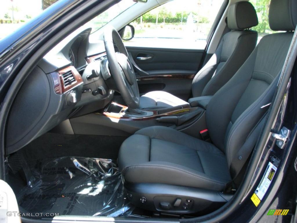 2009 3 Series 335i Sedan - Black Sapphire Metallic / Black photo #11