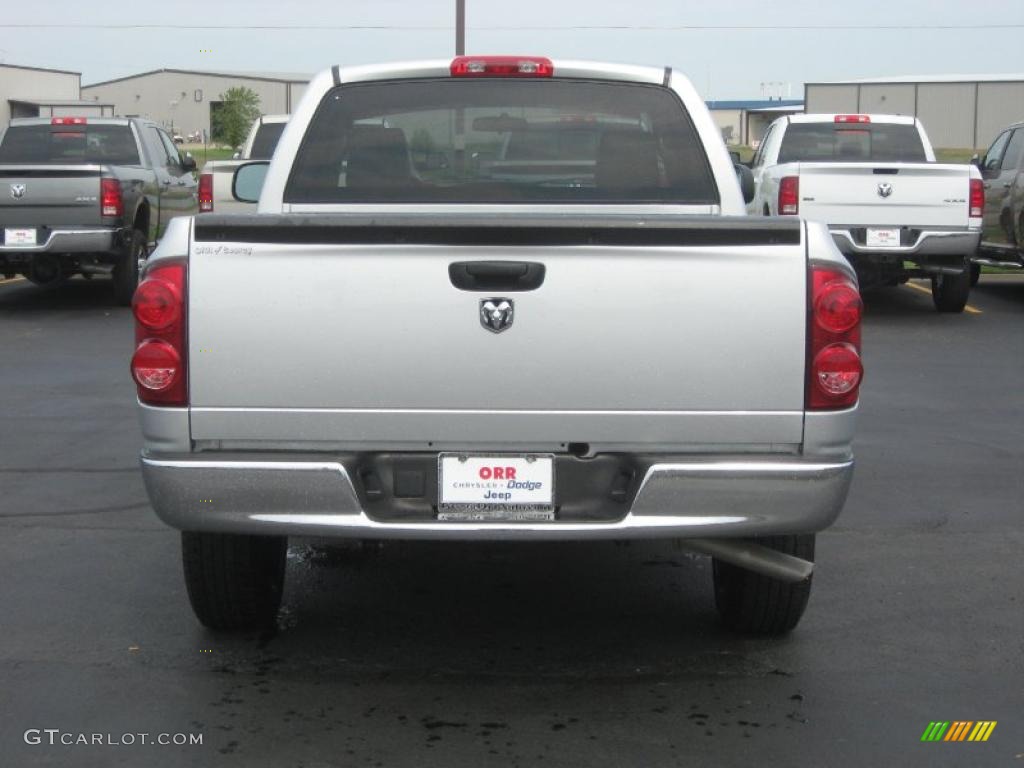 2007 Ram 1500 SXT Regular Cab - Bright Silver Metallic / Medium Slate Gray photo #6