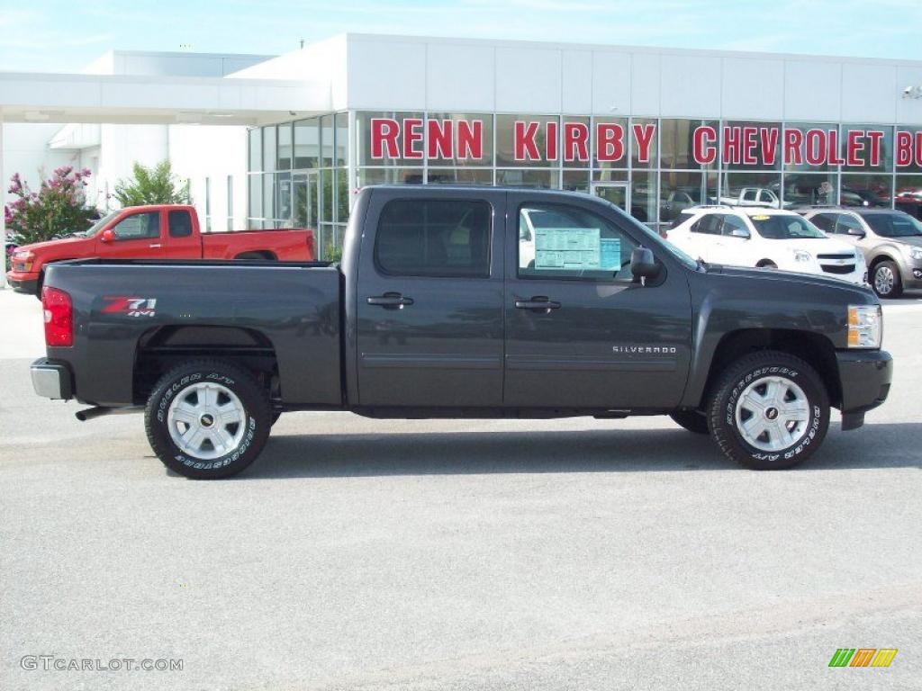 2010 Silverado 1500 LT Crew Cab 4x4 - Taupe Gray Metallic / Ebony photo #3