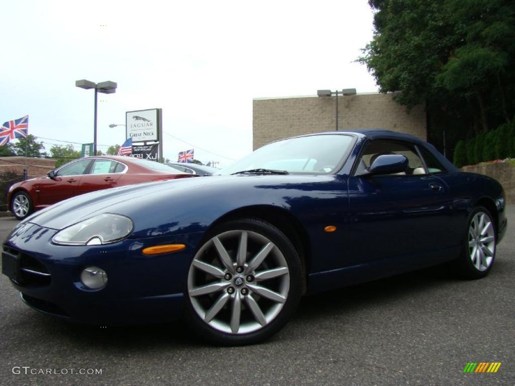 Pacific Blue Metallic Jaguar XK