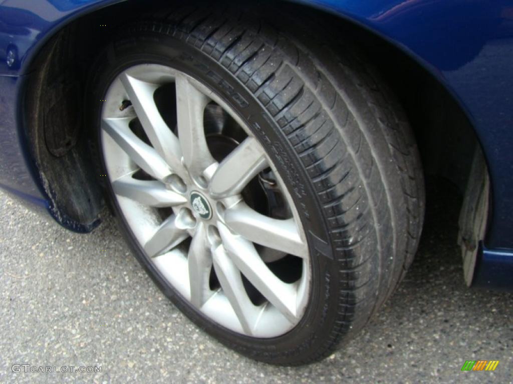 2005 XK XK8 Convertible - Pacific Blue Metallic / Ivory photo #9