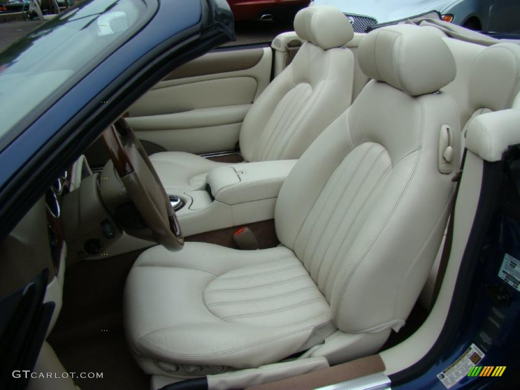 2005 XK XK8 Convertible - Pacific Blue Metallic / Ivory photo #12