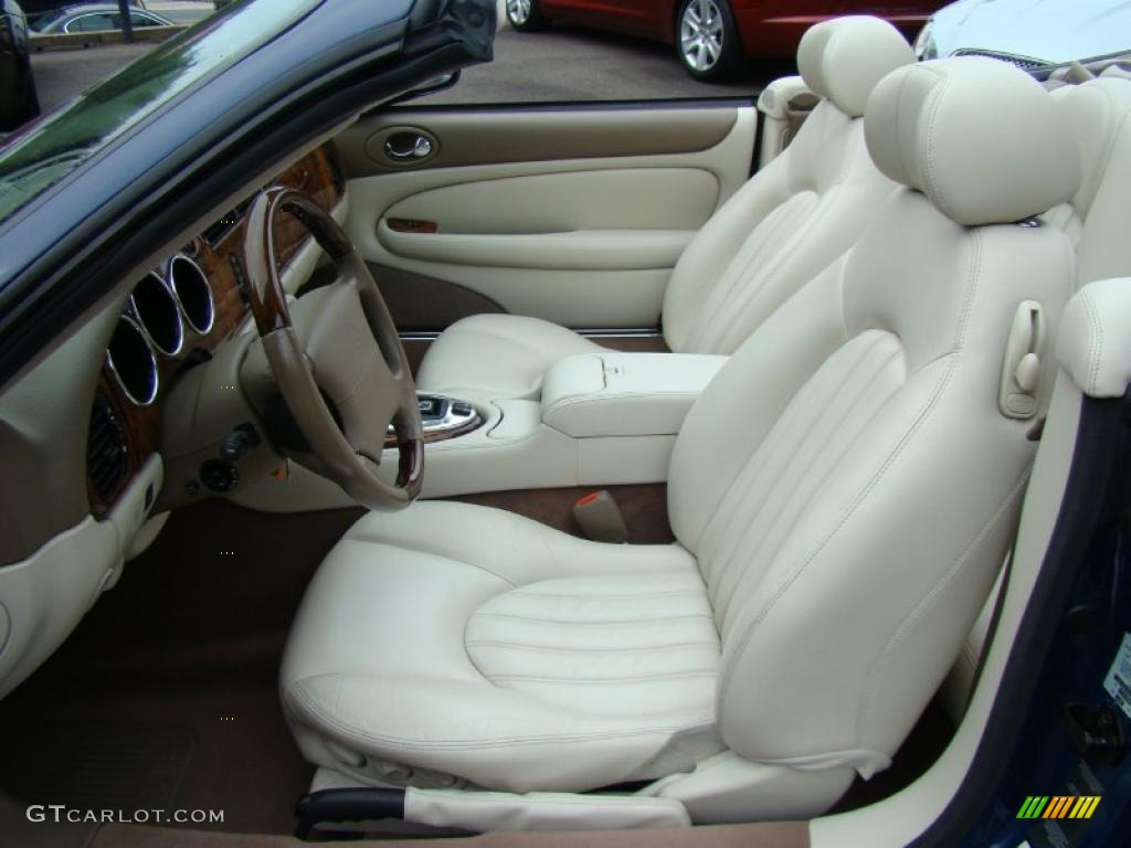 2005 XK XK8 Convertible - Pacific Blue Metallic / Ivory photo #13