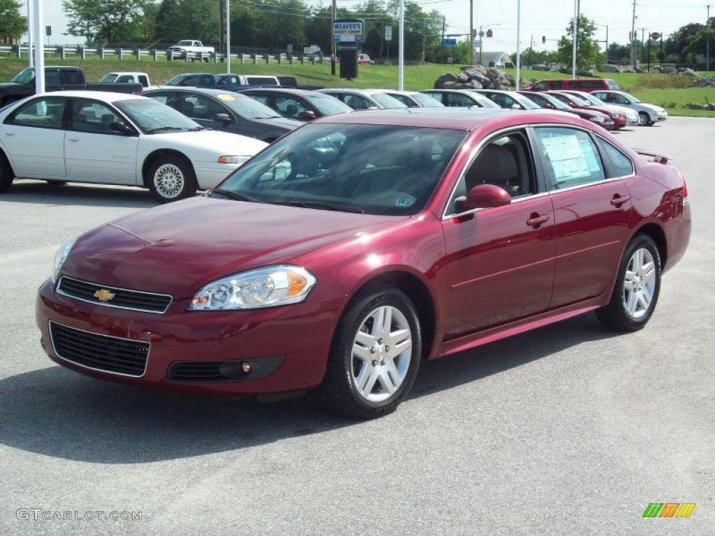 2011 Impala LT - Red Jewel Tintcoat / Gray photo #11