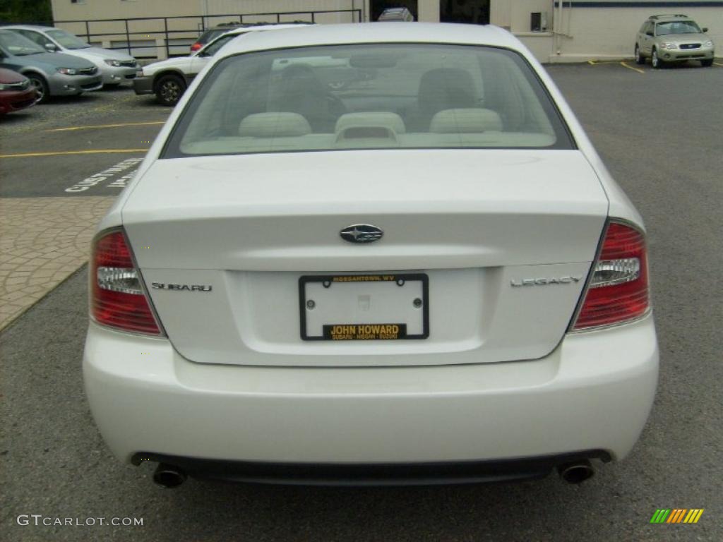 2006 Legacy 2.5i Limited Sedan - Satin White Pearl / Taupe photo #10