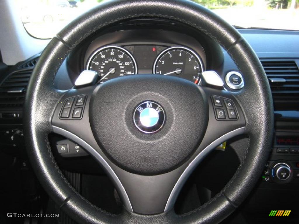 2008 1 Series 128i Coupe - Montego Blue Metallic / Black photo #20