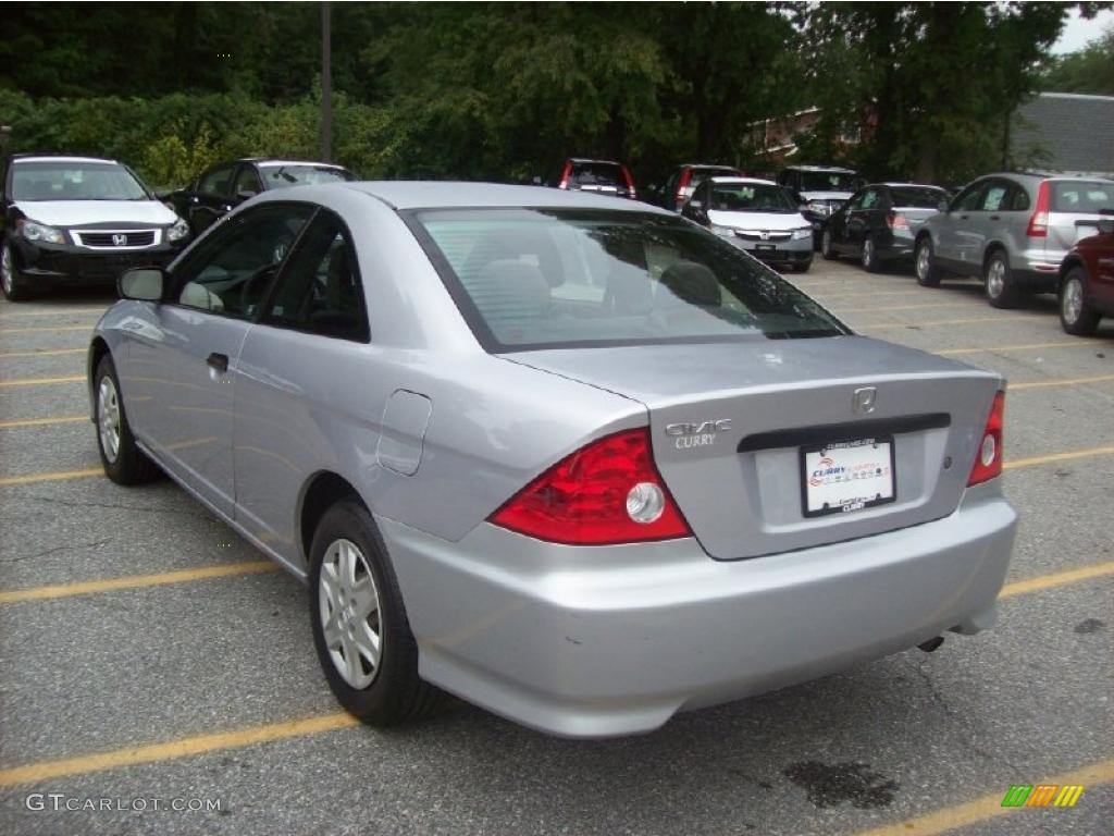 2005 Civic Value Package Coupe - Satin Silver Metallic / Gray photo #2