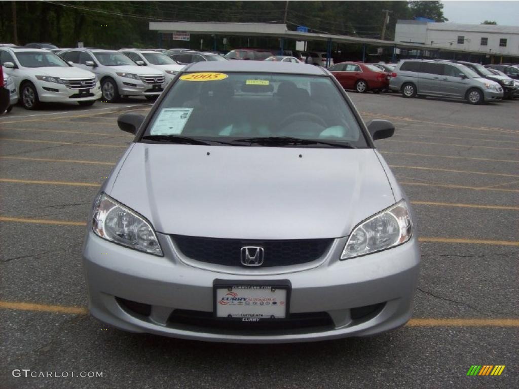 2005 Civic Value Package Coupe - Satin Silver Metallic / Gray photo #3