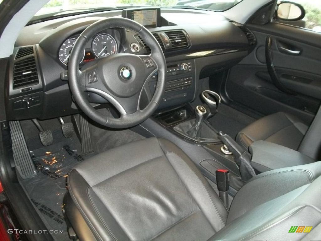 2008 1 Series 135i Coupe - Sedona Red Metallic / Black photo #9
