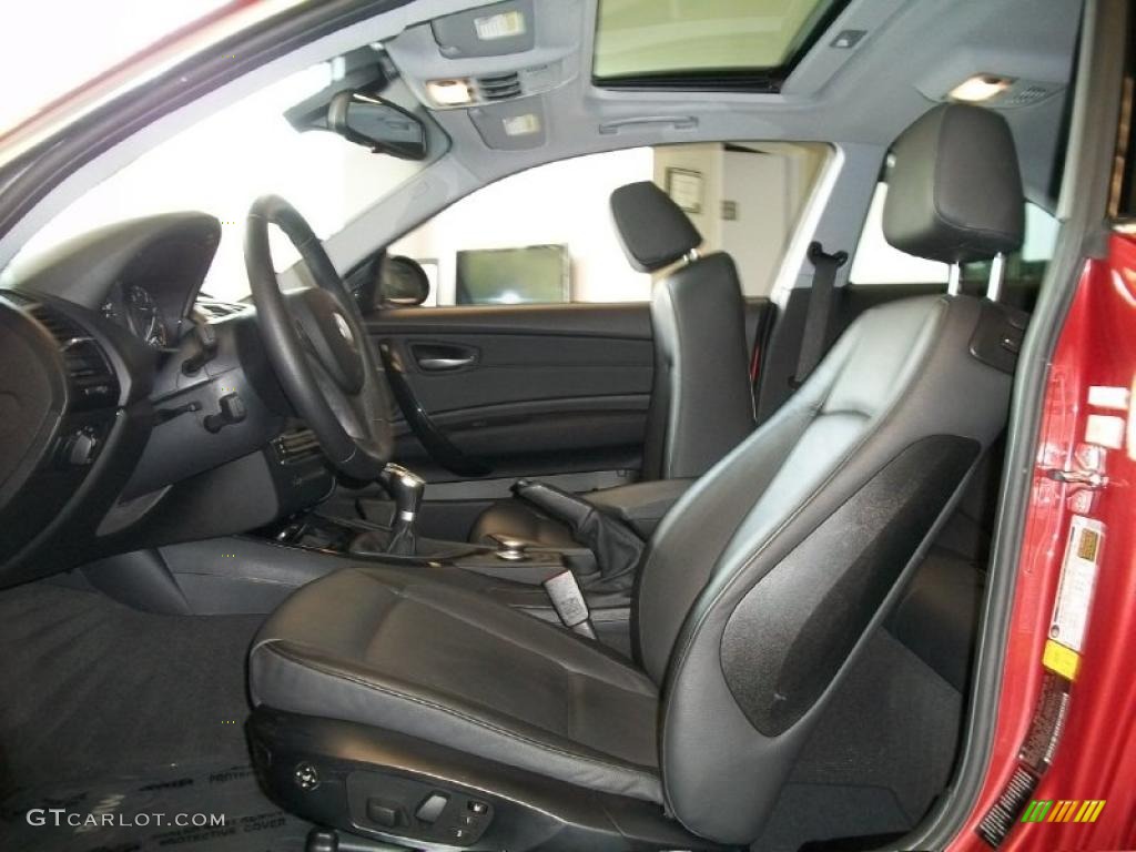 2008 1 Series 135i Coupe - Sedona Red Metallic / Black photo #11