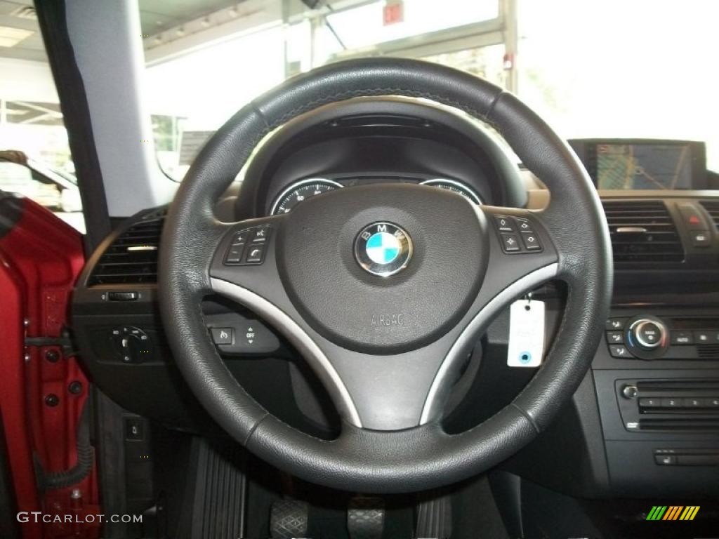 2008 1 Series 135i Coupe - Sedona Red Metallic / Black photo #13