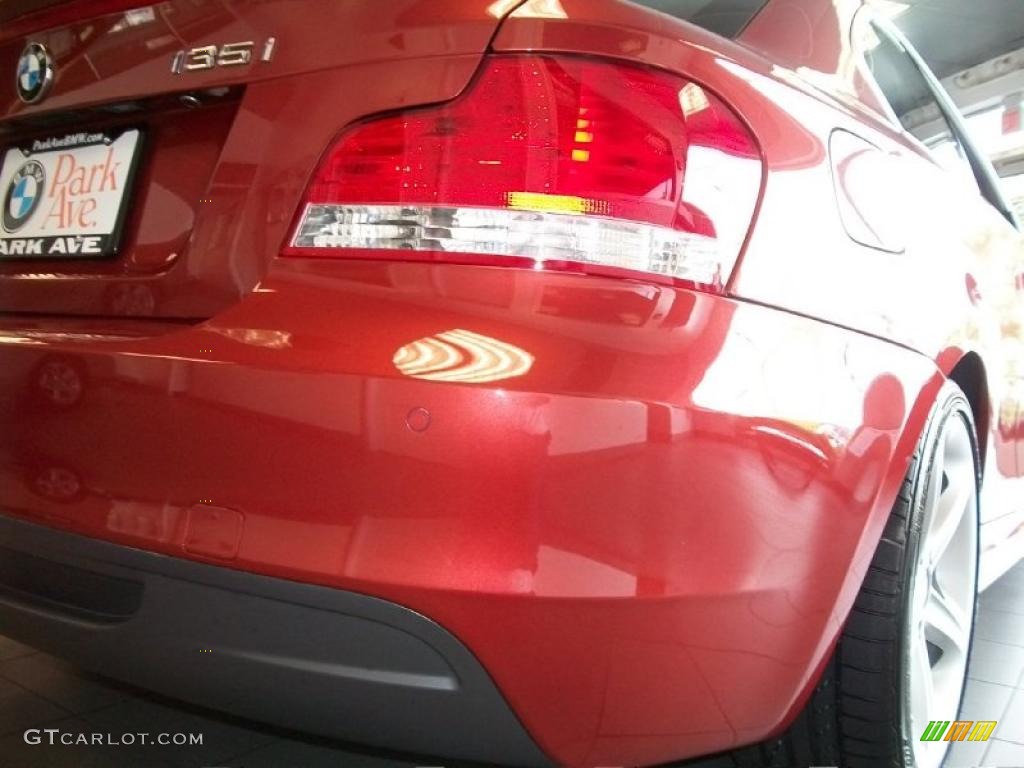 2008 1 Series 135i Coupe - Sedona Red Metallic / Black photo #21