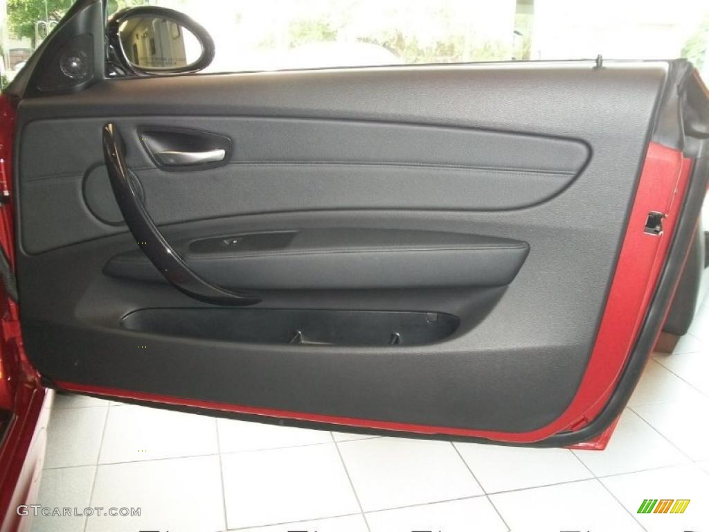 2008 1 Series 135i Coupe - Sedona Red Metallic / Black photo #22