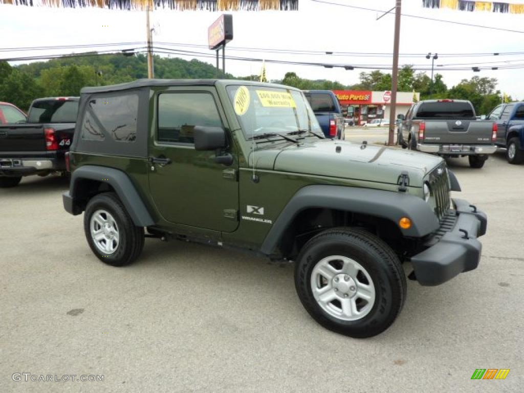 2009 Wrangler X 4x4 - Jeep Green Metallic / Dark Slate Gray/Medium Slate Gray photo #8