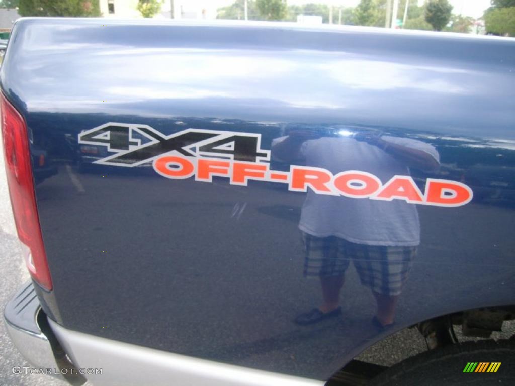 2003 Ram 1500 SLT Quad Cab 4x4 - Atlantic Blue Pearl / Taupe photo #4