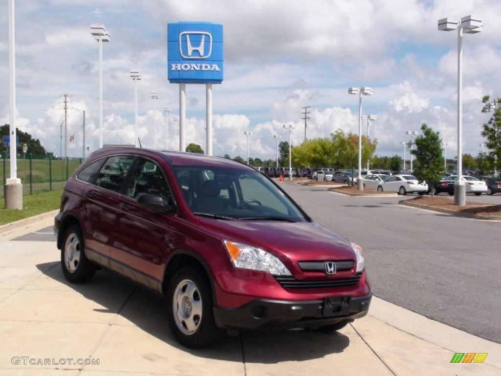 2007 CR-V LX - Tango Red Pearl / Gray photo #2