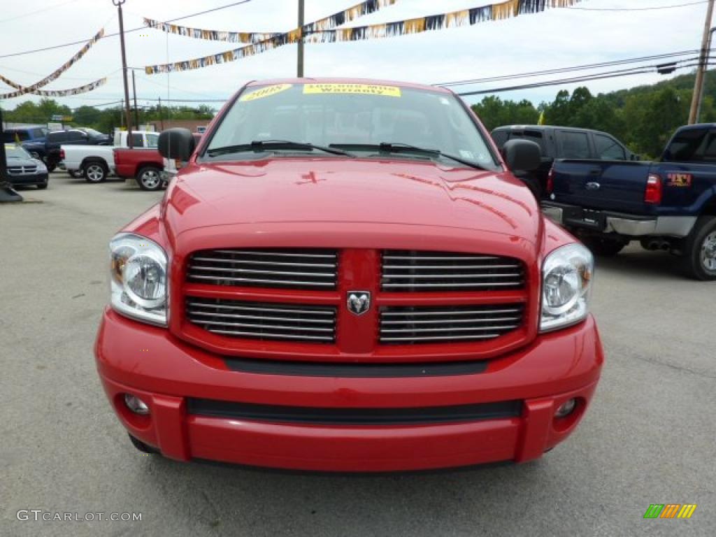 2008 Ram 1500 Sport Regular Cab 4x4 - Flame Red / Medium Slate Gray photo #10