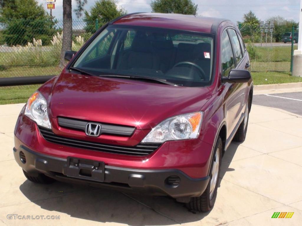 2007 CR-V LX - Tango Red Pearl / Gray photo #14