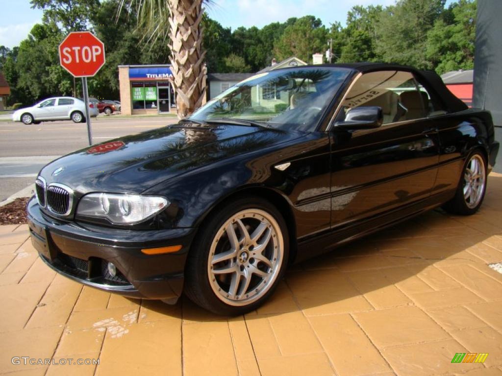 2006 3 Series 330i Convertible - Jet Black / Sand photo #3