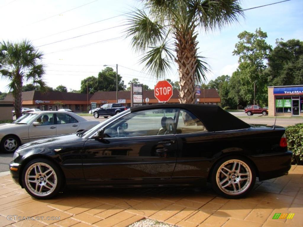 2006 3 Series 330i Convertible - Jet Black / Sand photo #4