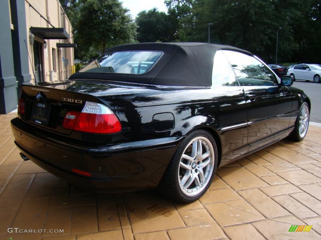 2006 3 Series 330i Convertible - Jet Black / Sand photo #7