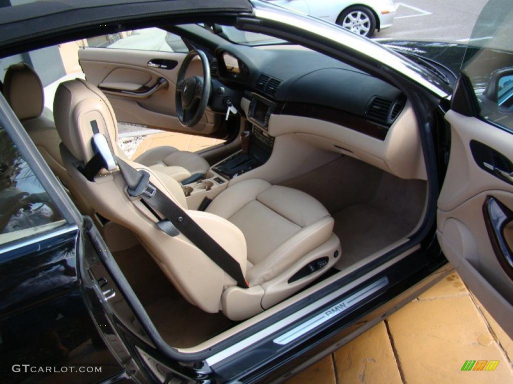 2006 3 Series 330i Convertible - Jet Black / Sand photo #13