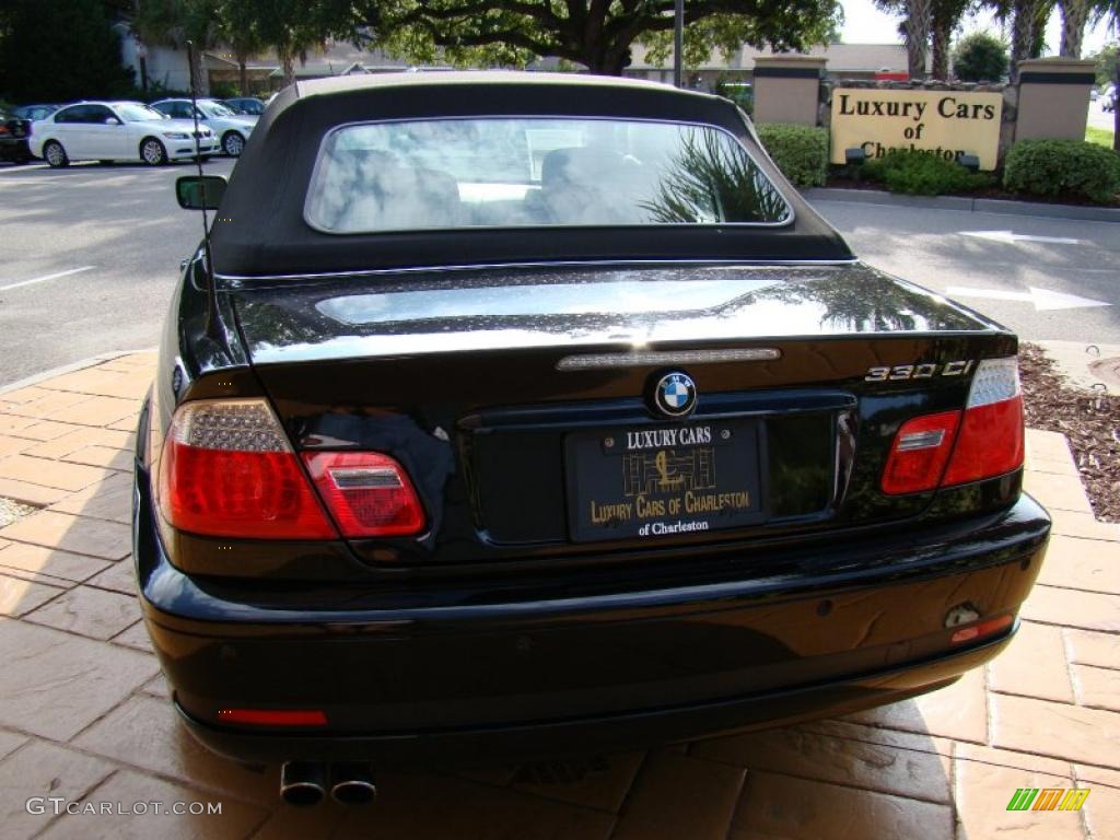 2006 3 Series 330i Convertible - Jet Black / Sand photo #31