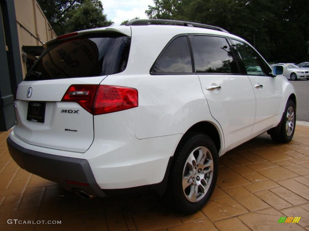 2007 MDX  - Aspen White Pearl / Taupe photo #8