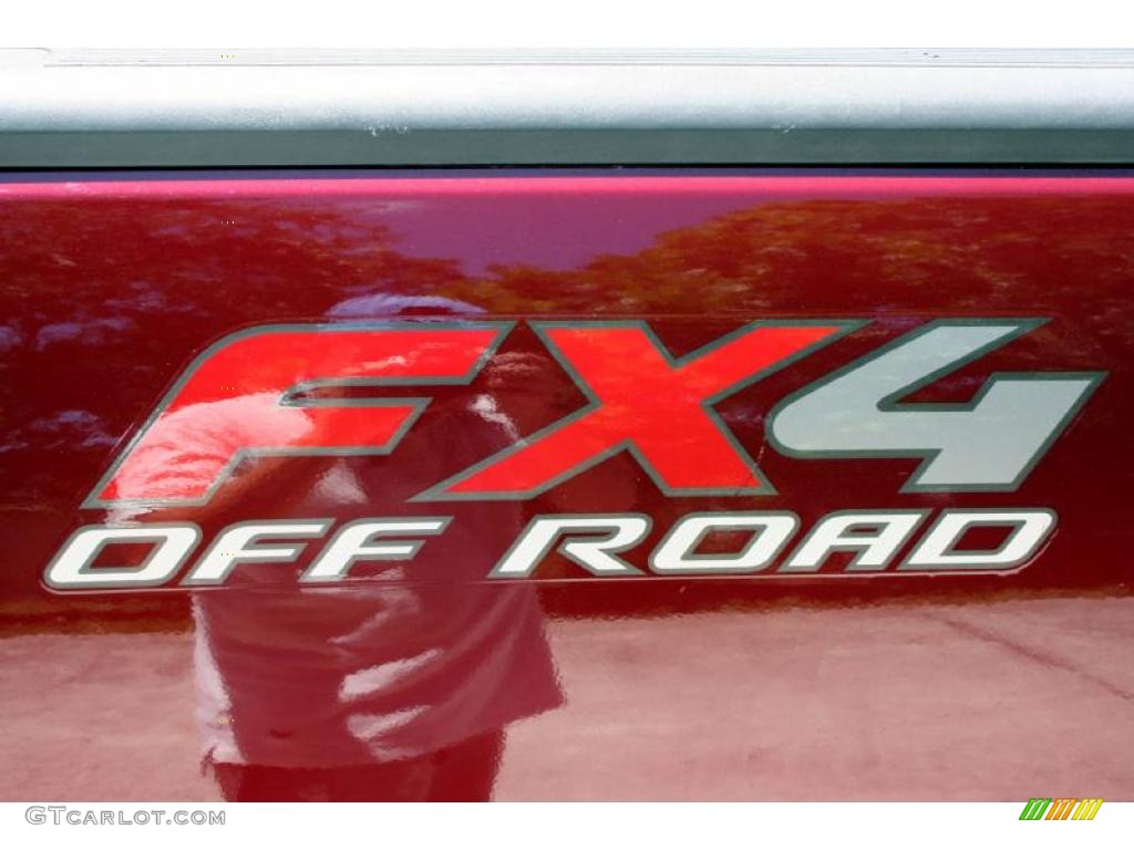 2003 F150 Lariat SuperCab 4x4 - Toreador Red Metallic / Medium Graphite Grey photo #124