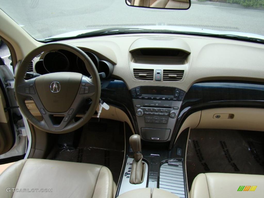 2007 MDX  - Aspen White Pearl / Taupe photo #19