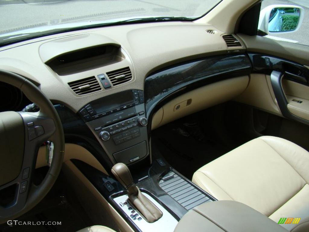 2007 MDX  - Aspen White Pearl / Taupe photo #21