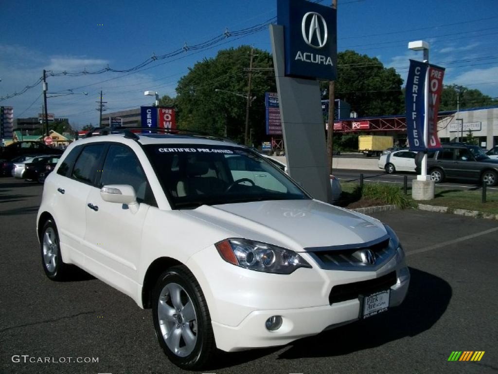 2008 RDX  - White Diamond Pearl / Taupe photo #1