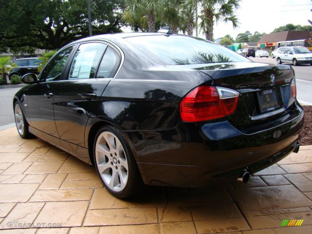 2007 3 Series 335i Sedan - Black Sapphire Metallic / Terra/Black Dakota Leather photo #5