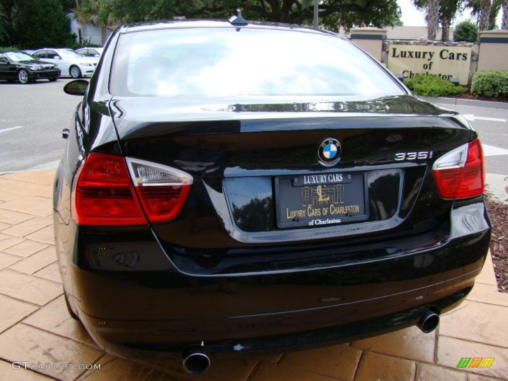 2007 3 Series 335i Sedan - Black Sapphire Metallic / Terra/Black Dakota Leather photo #35